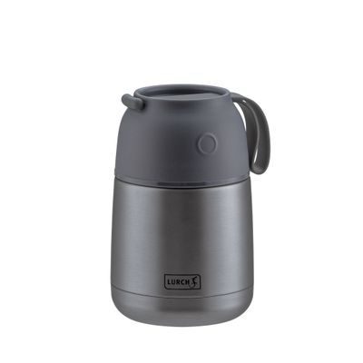 Iso-Pot dubbelwandige voedselthermos uit rvs grijs 450ml 