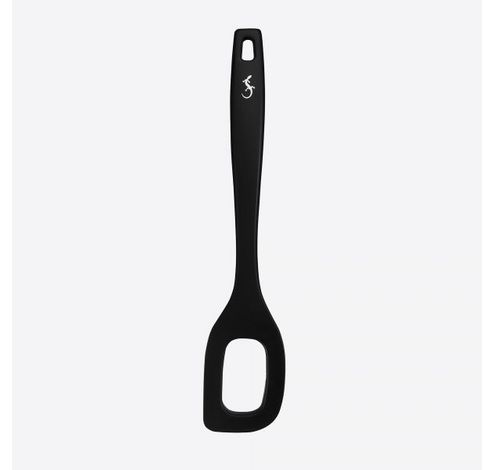 Smart Tool lepel met gat uit silicone zwart 28cm  Lurch