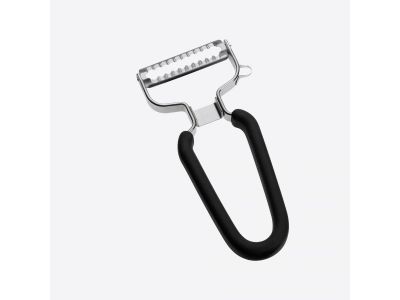 Éplucheur dentelé gris foncé