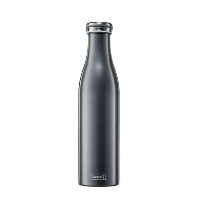 Bouteille isotherme double paroi en inox anthracite métallique 750ml 