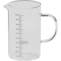 Lurch Tasse à mesurer en verre borosilicate 1L 