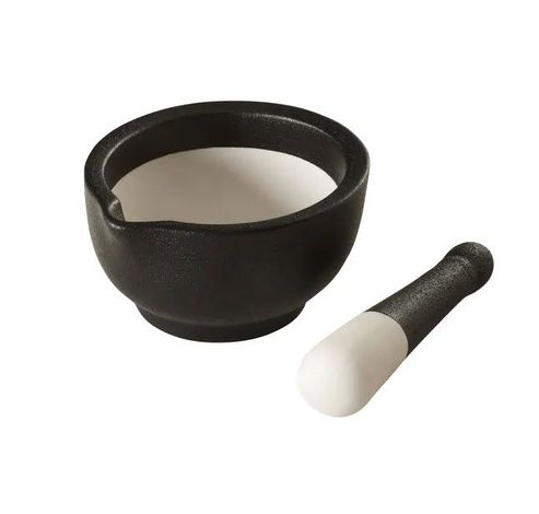 Mortier avec pilon en porcelaine noir  Lurch