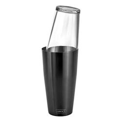 Lurch Boston Shaker en inox met mix glass smokey grey 