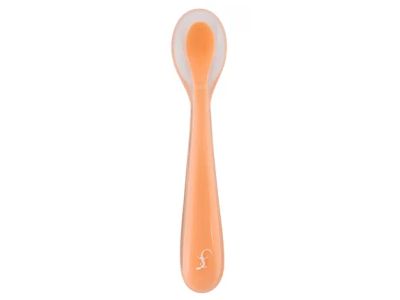 Little buigbare lepel uit silicone abrikoos 14.86cm