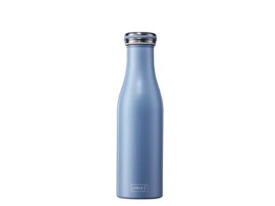 dubbelwandige isoleerfles uit rvs 500ml parelblauw