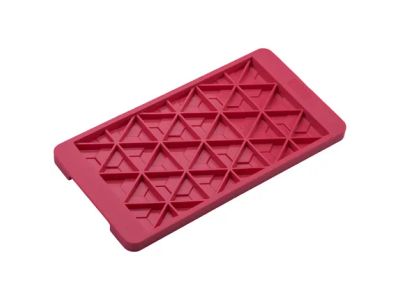 Flexiform moule à chocolat Triangle Small en silicone rouge 23.5x12cm