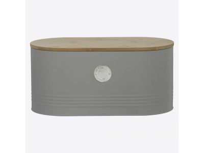 Living broodtrommel grijs 34x18x15cm