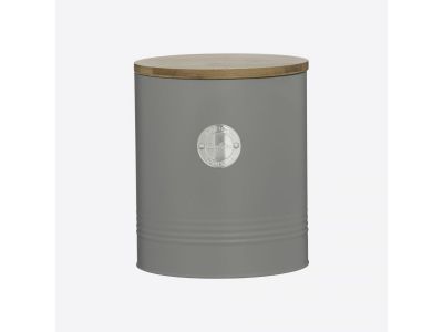 Living koektrommel grijs ø 16cm H 19cm
