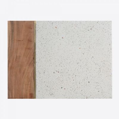 Elements planche en bois d'acacia, terrazzo 30x39.5x1cm 