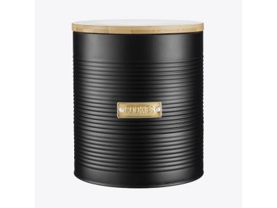 Otto koektrommel zwart ø 16cm H 18cm