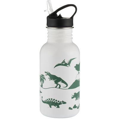 Pure bouteille en inox qui change de couleur Dinosaur blanc/vert 550ml 