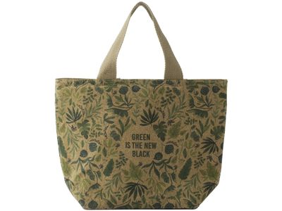 Pure lunchtas uit kurk Green Is The New Black 28x9x22cm