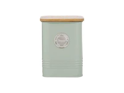 Living Squircle voorraaddoos voor suiker uit carbonstaal muntgroen 1.3L