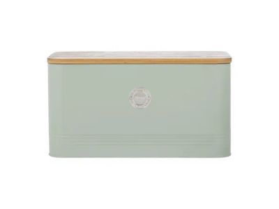 Living Squircle broodtrommel uit carbonstaal muntgroen 9L