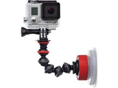 Gorillapod Suction Cup & Gorillapod Arm Black/Red