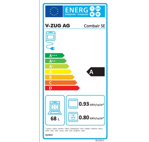 Combair SE 60cm Inox  V-ZUG