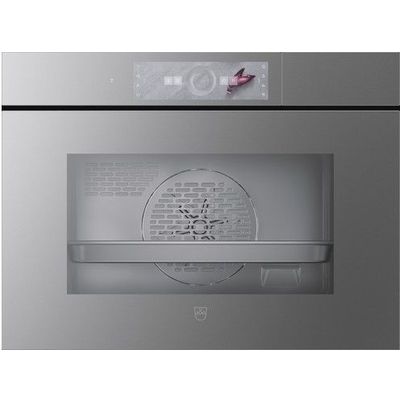 CombiSteamer V6000 45 AutoDoor met vaste wateraansluiting Platinum  V-ZUG