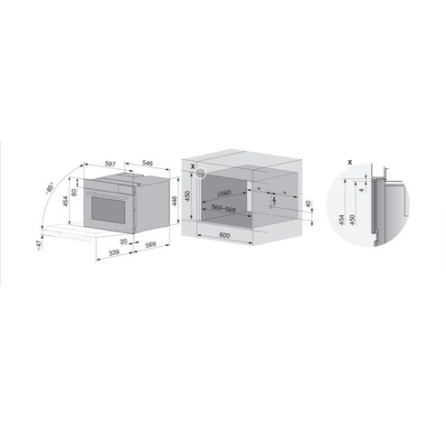 CombiSteamer V6000 45M PowerSteam Autodoor  V-ZUG