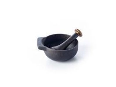 Nori vijzel met stamper Zwart