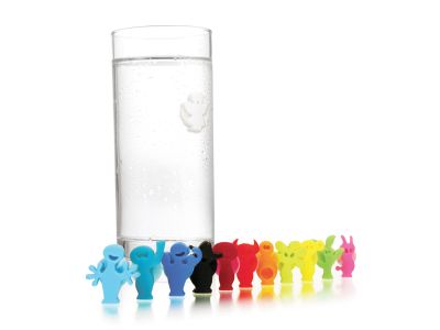 Glasmarkeerder Party People Set12 Assorti Kleuren - Zuignap