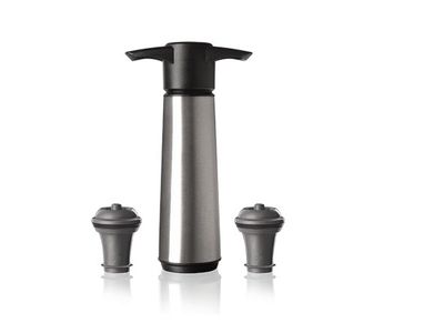 Wine Saver Rvs Met 2x Vacuum Flessenstop 