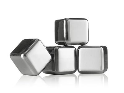 Herbruikbare Ijsblokjes Rvs Set4 