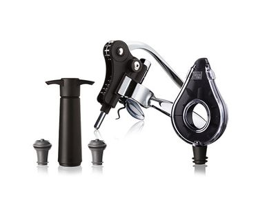 Wijnset Air Deluxe 5pcs - Kurkentrekker - Beluchter - Saver - 2x Stopper