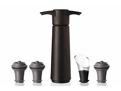 Wine Saver Original Giftset - 3x Stop En Wijnschenker Crystal