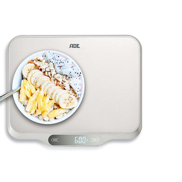 ADE Digitale Keukenweegschaal Ladina Xxl 30,8x25,3cm Incl. 4x Aaa