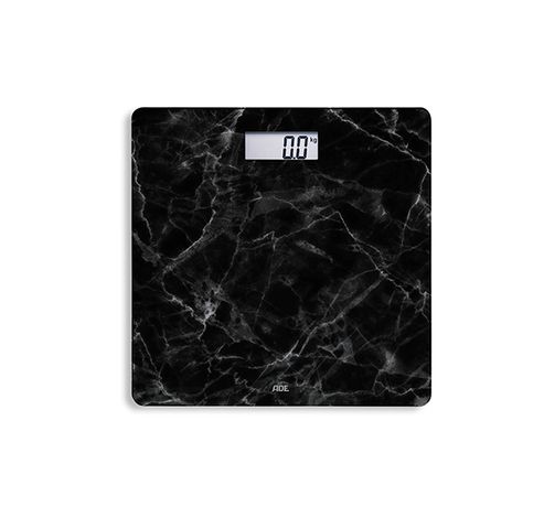 Digitale Personenweegschaal Aurora Marble Black 30x30cm  Incl. 1x Cr2032  ADE