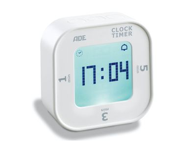 Minuteur De Cuisine Dig. Tilt Start 6,7x2,8xh6,7cm Incl. 2x Aaa-lcd Display