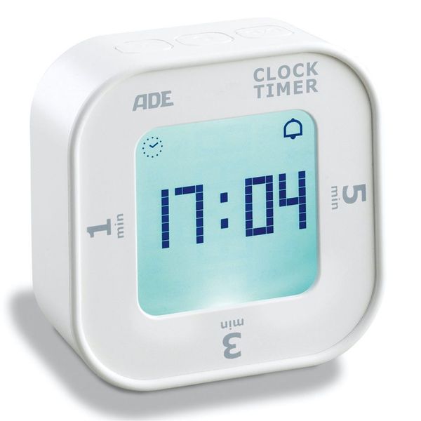 ADE Digitale Kookwekker Tilt Start 6,7x2,8xh6,7cm Incl. 2x Aaa-lcd Display