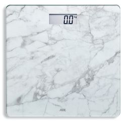 Digitale Personenweegschaal Aurora Marble White 30x30cm Incl. 1x Cr2032 