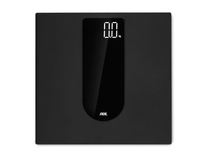Pese-personne Digitale Allegra Noir 30,6x30,6cm Incl. 3x Aaa - Lcd Display