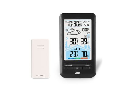 Digitaal Weerstation 4,8x8,5xh14,5cm Draadloze Sensor - Incl. Batterijen