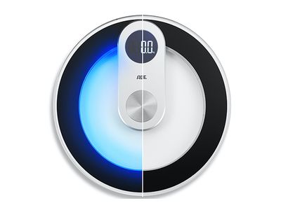Digitale Personenweegschaal Iris 33x33cm Incl. 4x Aaa - Lcd Display