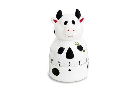 Minuteur De Cuisine Mécanique Vache 5,8x5,8xh10cm
