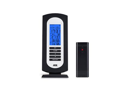 Digitaal Weerstation 6,6x7,8xh10,8cm Draadloze Sensor - Incl. Batterijen