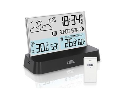Digitaal Weerstation 15,4x9,7xh6,5cm Draadloze Sensor - Incl. Batterijen