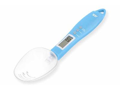 Lepel-weegschaal Eni Blauw Max. 300g Tot 0,1gr - Incl. 2x Aaa