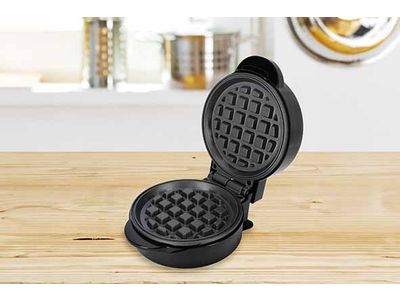 Ade Mini Wafelijzer Ronde Vorm 12,9x16,4xh8,7cm