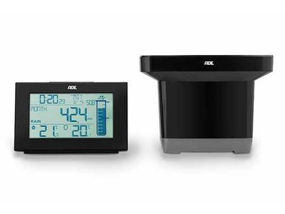 Ade Digitaal Weerstation Met Draadloze Regensensor - Incl. 4x Aa
