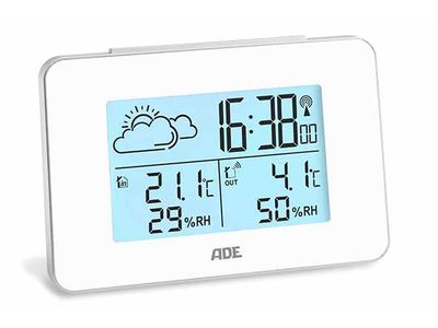 Digitaal Weerstation Wit 4x13xh8,7 Draadloze Sensor - Incl. Batterijen