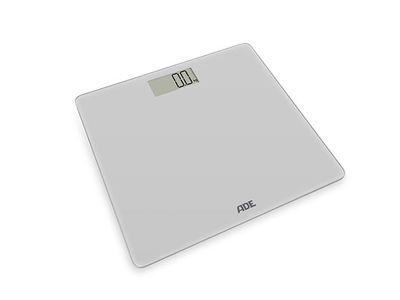 Digitale Personenweegschaal Amina Grijs 30x30cm - Incl. 2x Aaa - Lcd Display