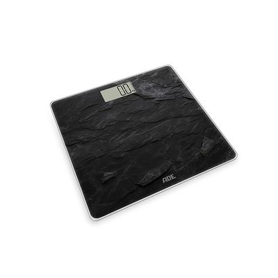 Digitale Personenweegschaal Amina Slate Black 30x30cm- Incl. 2x Aaa- Lcd Displa  ADE