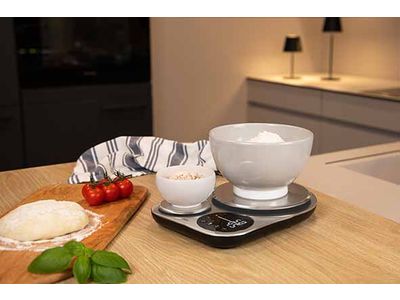 Digitale Keukenweegschaal Duo Isabella 23x16,5cm - Incl. 2x Aaa - Lcd Display