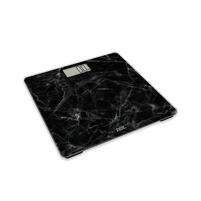 Digitale Personenweegschaal Amina Marble Black 30x30cm- Incl. 2x Aaa- Lcd Displa  ADE