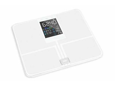 Personenweegschaal Emmy Wit Met Body Analyse - 32x28xh2,5cm