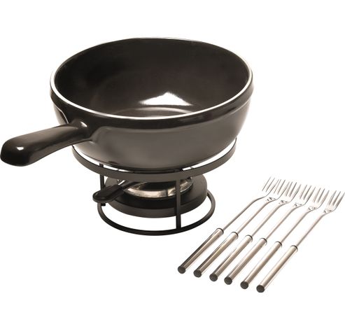 Flame Fondueset Ø 24cm Fusain  Emile Henry