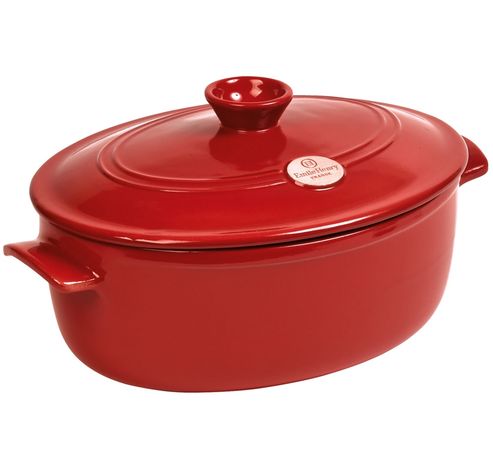 Flame Cocotte ovaal 39,5x26,5cm Grand Cru  Emile Henry